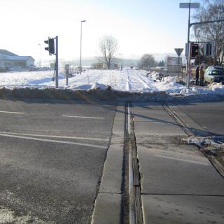 Vorrang für die Straße: gesperrte Nebenstreckengleise bei Mistelbach (NÖ)