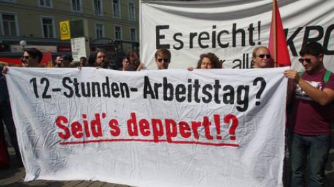 Nein zum 12-Stunden Tag!
