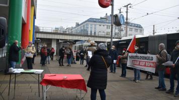 Kundgebung AMS Floridsdorf im Rahmen der Arbeitslosen-Aktionswoche