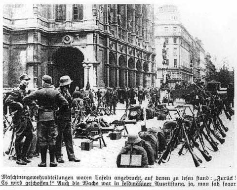 1. Mai 1933 - Austrofaschisten blockieren die Ringstraße, unterbinden Maiaufmarsch