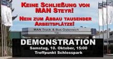 Demo für die Arbeitsplätze bei MAN Steyr