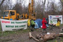 Aktion gegen den Lobautunnel