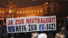 Ja zur Neutralität ! - Nein zur EU SSZ !