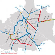 Auswertung wenig benutzer S-Bahnstrecken in Wien